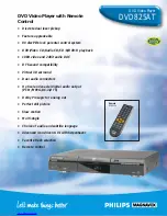 Philips DVD825AT Specifications preview