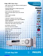 Philips DVD941AT Specifications preview