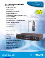 Preview for 1 page of Philips DVD950/001 Specifications