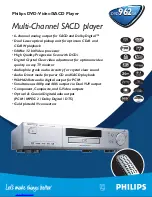 Philips DVD962SA Technical Specifications preview