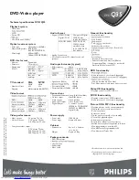 Preview for 2 page of Philips DVDQ35 Technical Specifications