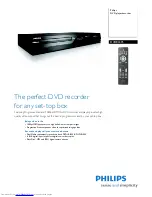 Philips DVDR 3475 Specifications preview