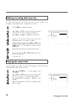 Preview for 70 page of Philips DVDR 615/17 User Manual