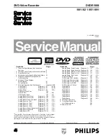 Preview for 1 page of Philips DVDR1000/001 Service Manual