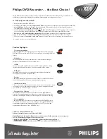 Предварительный просмотр 4 страницы Philips DVDR1000 MkII Technical Specifications