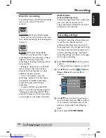 Предварительный просмотр 27 страницы Philips DVDR3305 User Manual