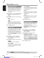 Предварительный просмотр 28 страницы Philips DVDR3305 User Manual