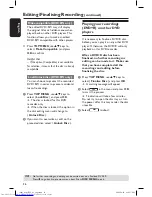 Предварительный просмотр 36 страницы Philips DVDR3305 User Manual