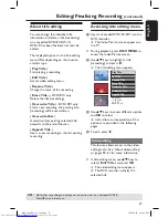 Предварительный просмотр 37 страницы Philips DVDR3305 User Manual