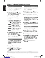 Предварительный просмотр 38 страницы Philips DVDR3305 User Manual