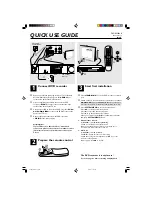 Philips DVDR3320V/05 Quick Use Manual preview