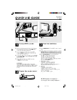 Preview for 1 page of Philips DVDR3320V/05 Quick Use Manual