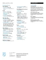 Preview for 2 page of Philips DVDR3320V Series Specifications