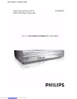 Philips DVDR3320V Series User Manual preview