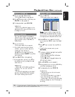 Preview for 47 page of Philips DVDR3350H User Manual