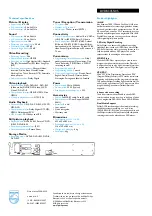 Preview for 2 page of Philips DVDR3355 Technical Specifications