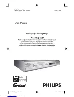 Preview for 1 page of Philips DVDR3365 User Manual