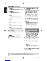 Preview for 30 page of Philips DVDR3365 User Manual