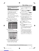 Preview for 31 page of Philips DVDR3365 User Manual