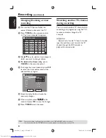 Preview for 32 page of Philips DVDR3365 User Manual