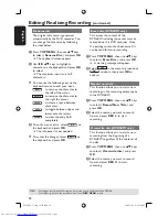 Preview for 34 page of Philips DVDR3365 User Manual