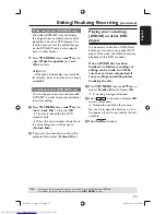 Preview for 35 page of Philips DVDR3365 User Manual