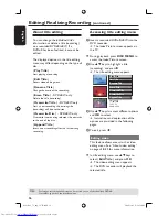 Preview for 36 page of Philips DVDR3365 User Manual