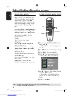 Preview for 38 page of Philips DVDR3365 User Manual