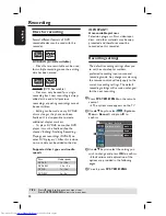 Preview for 22 page of Philips DVDR3380 User Manual