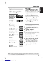 Preview for 29 page of Philips DVDR3380 User Manual