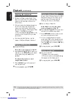 Preview for 30 page of Philips DVDR3380 User Manual