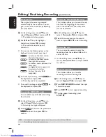 Preview for 42 page of Philips DVDR3380 User Manual