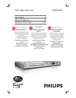 Philips DVDR3390 User Manual preview