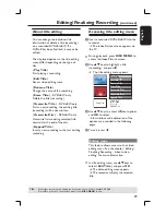 Preview for 39 page of Philips DVDR3390 User Manual