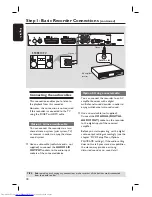 Preview for 18 page of Philips DVDR3400 User Manual