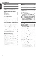 Preview for 6 page of Philips DVDR3408 User Manual