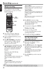 Preview for 28 page of Philips DVDR3408 User Manual