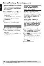 Preview for 34 page of Philips DVDR3408 User Manual