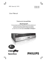 Предварительный просмотр 1 страницы Philips DVDR3430V User Manual