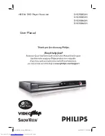 Philips DVDR3450H/05 User Manual preview