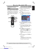 Предварительный просмотр 35 страницы Philips DVDR3450H/05 User Manual