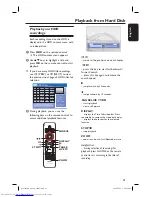 Предварительный просмотр 41 страницы Philips DVDR3450H/05 User Manual