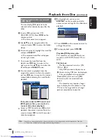 Предварительный просмотр 45 страницы Philips DVDR3450H/05 User Manual