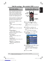 Предварительный просмотр 59 страницы Philips DVDR3450H/05 User Manual