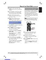 Предварительный просмотр 31 страницы Philips DVDR3452H/05 User Manual