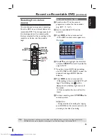 Предварительный просмотр 35 страницы Philips DVDR3452H/05 User Manual