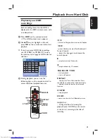 Предварительный просмотр 41 страницы Philips DVDR3452H/05 User Manual