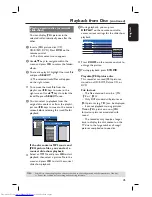 Предварительный просмотр 45 страницы Philips DVDR3452H/05 User Manual