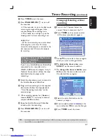 Preview for 47 page of Philips DVDR3455H User Manual