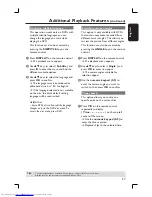 Preview for 57 page of Philips DVDR3455H User Manual